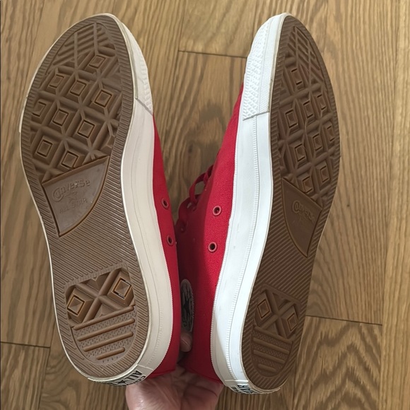 Red High-Top Converse - Picture 3 of 4